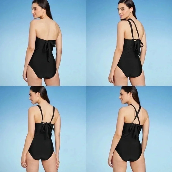 Kona Sol Keyhole Cross Neck One Piece Swimsuit Small 4-6 - Picture 4 of 7